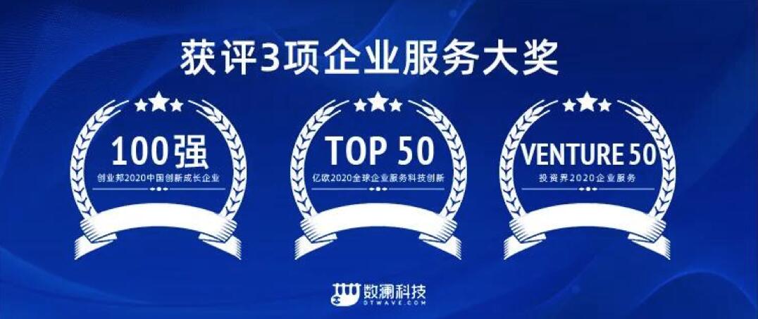 【合作伙伴】數瀾科技連獲三項企業服務大獎：專注數據中臺賽道，幫助企業挖掘數據價值